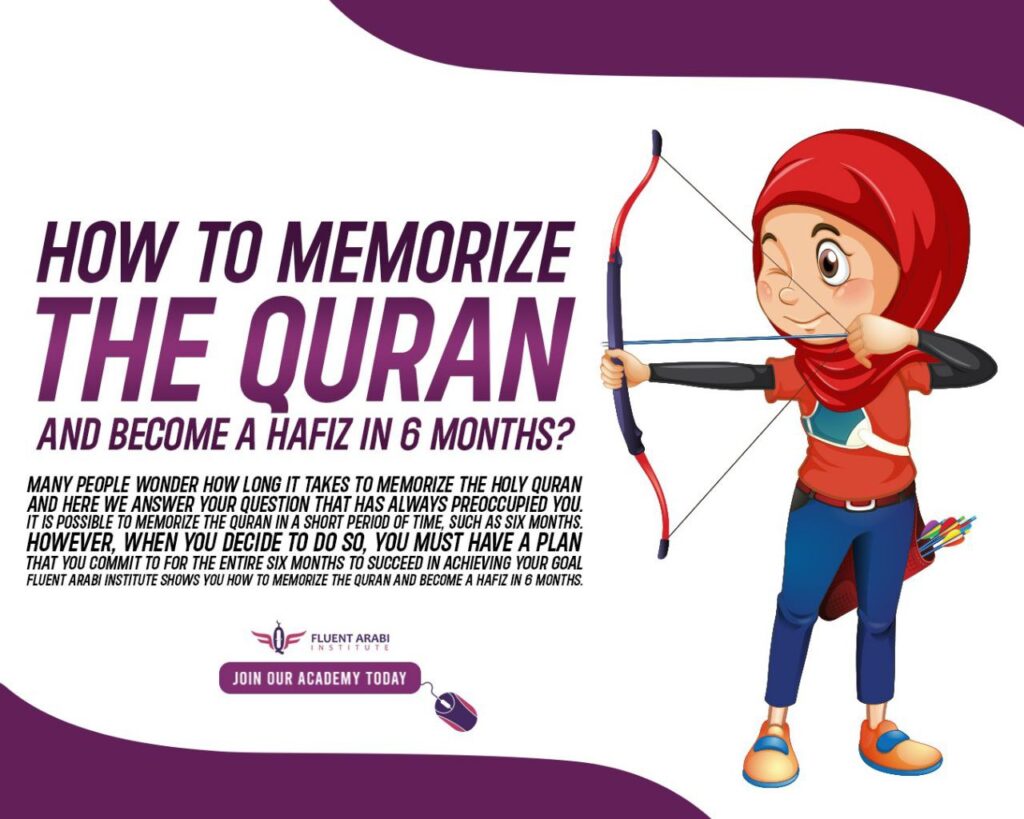 A comprehensive guide on how to memorize the Quran in 6 months.